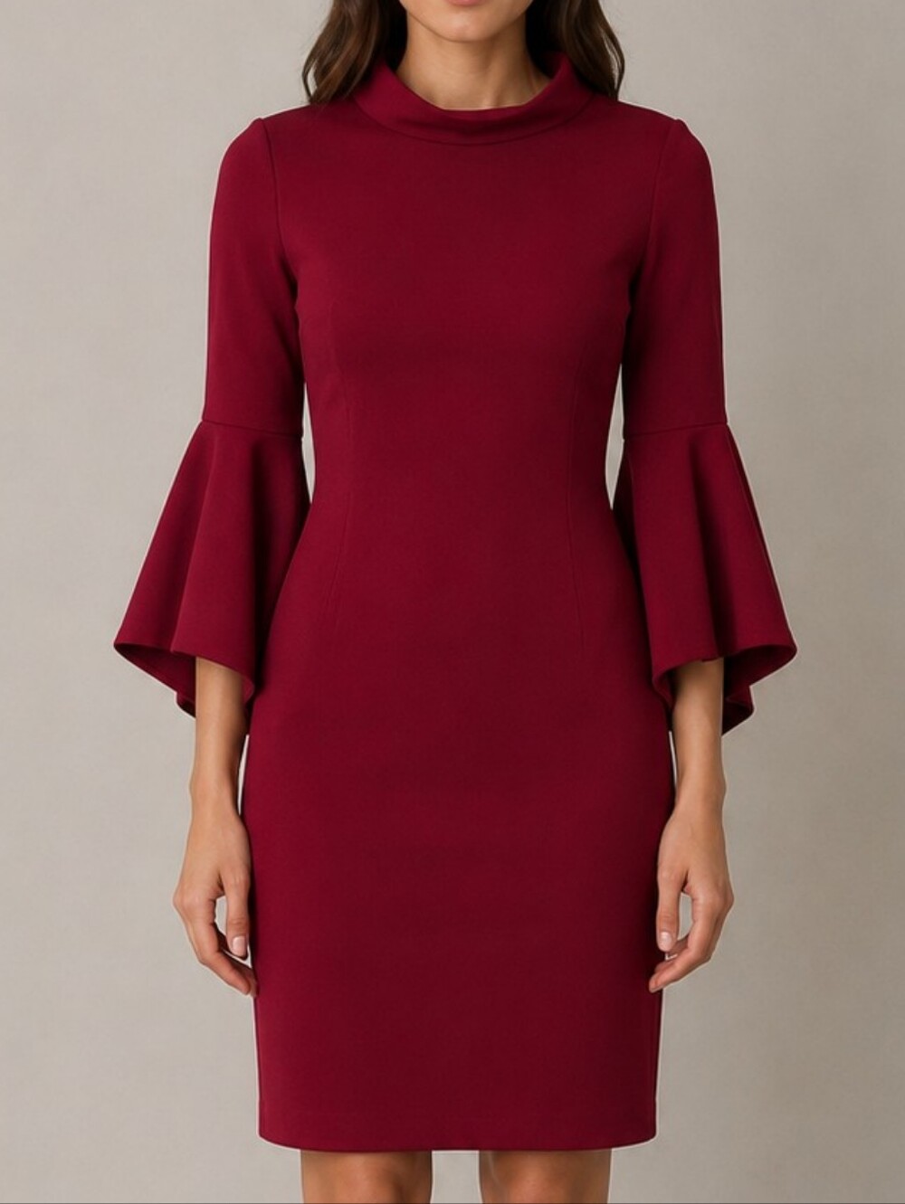 Badgley Mischka Ruby Bell Sleeve Cocktail Dress ✨ Size 0